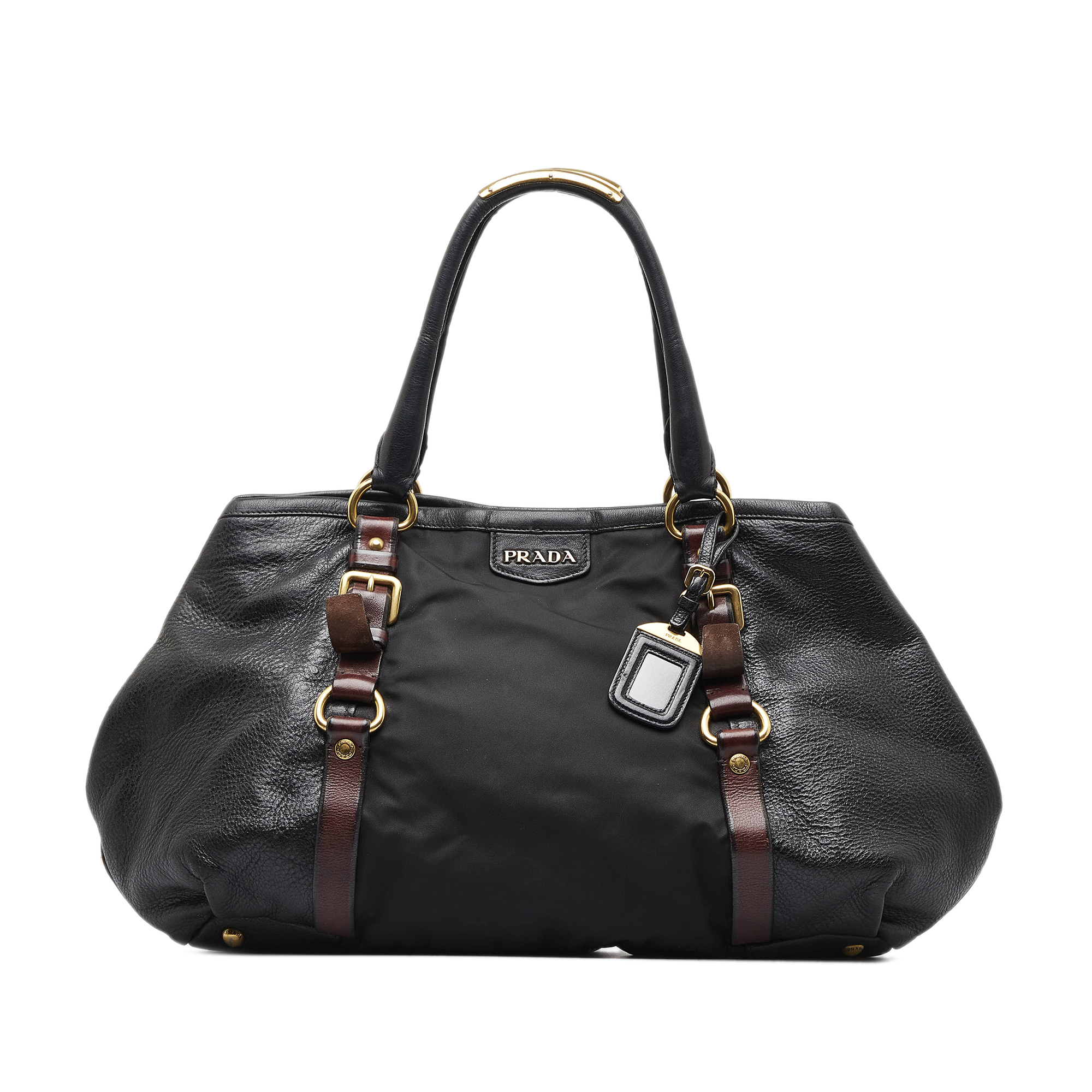 Prada Leather And Nylon Tote Tote Bag